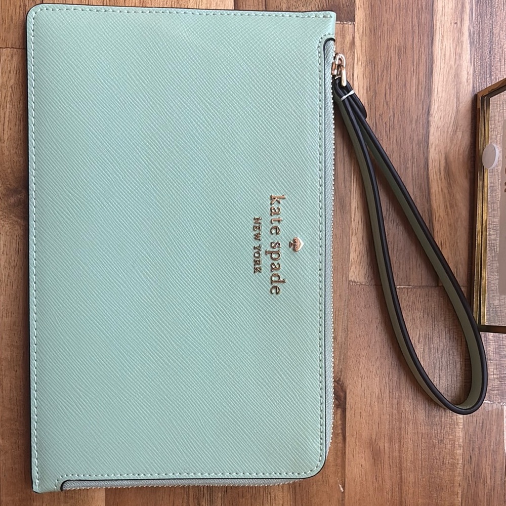 Kate Spade Light Green Wristlet